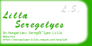 lilla seregelyes business card